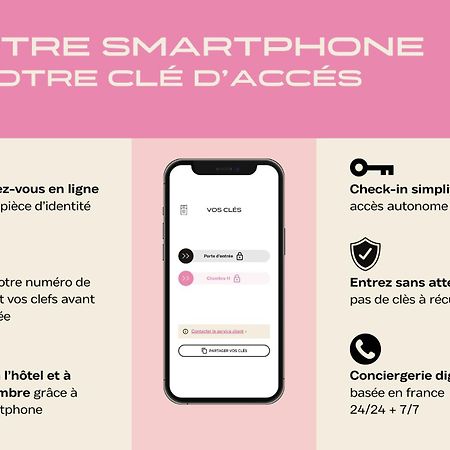 Hotel Des Sept - Entree Autonome, Reception En Ligne - Encore Mieux Orléans Exteriér fotografie